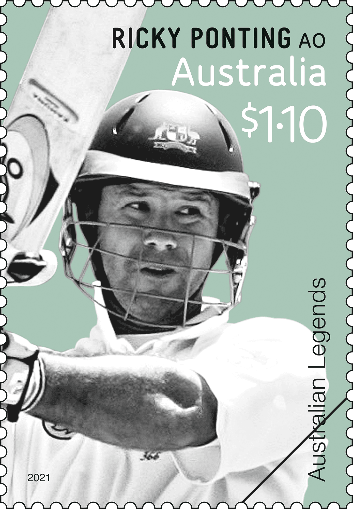 2021_Legends_Adam_Gilchrist_Stamp_400 $1.10 Ricky Ponting AO
