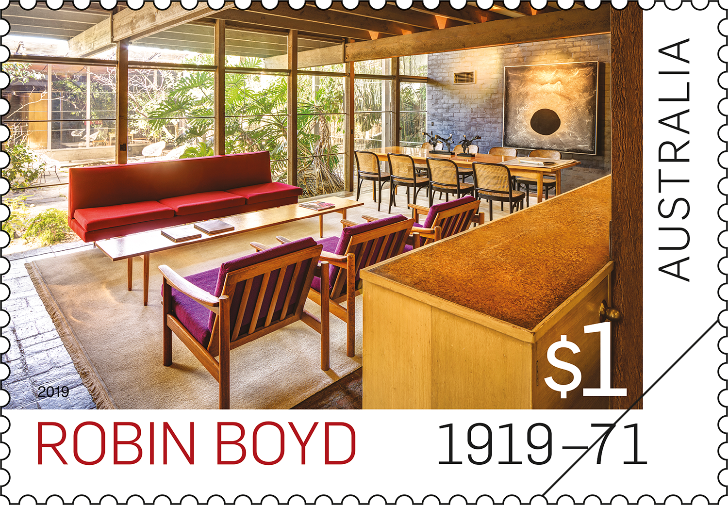 Robin Boyd 1919-71 stamp Robin Boyd: 1919-71