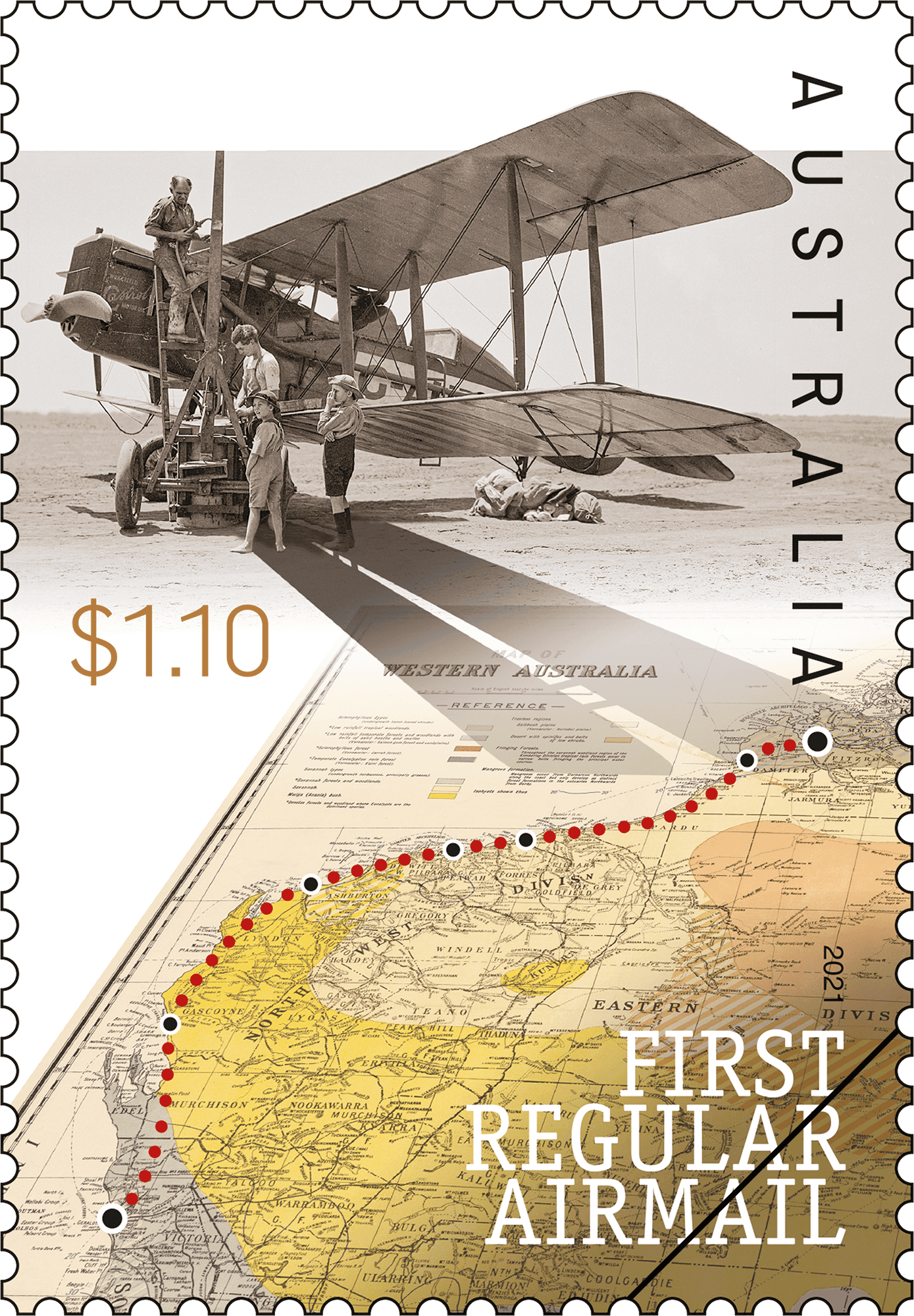 2021_First_Airmail_Stamp_400 First Regular Airmail