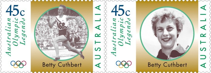 1998 Australian Legends of the Olympics stamp issue 1998 Australian Legends of the Olympics stamp issue