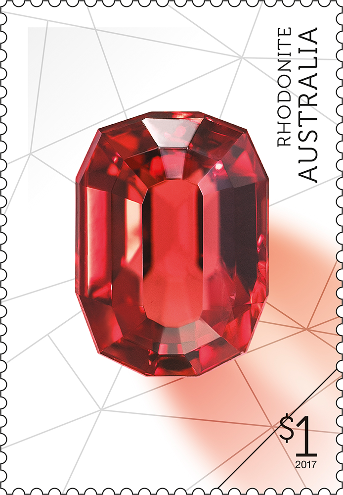 Rhodonite stamp