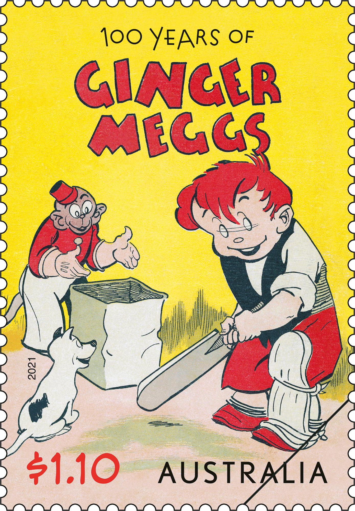 Ginger_Meggs_Stamp_01_400 100 Years of Ginger Meggs