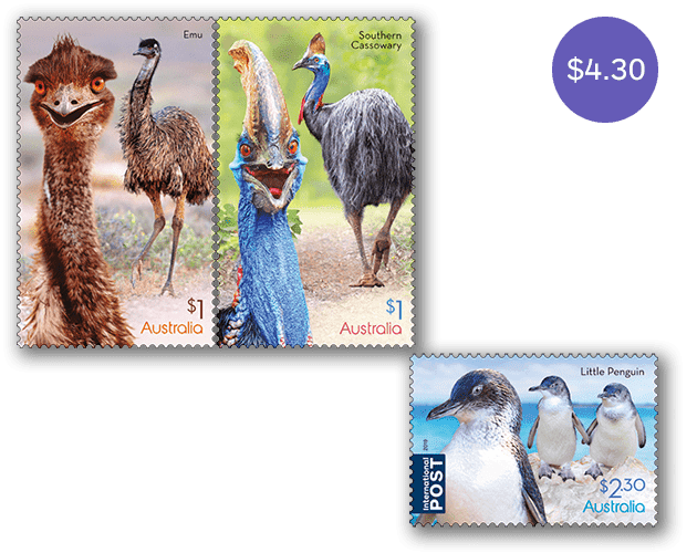 Flightless Birds set of stamps Set of Flightless Birds stamps