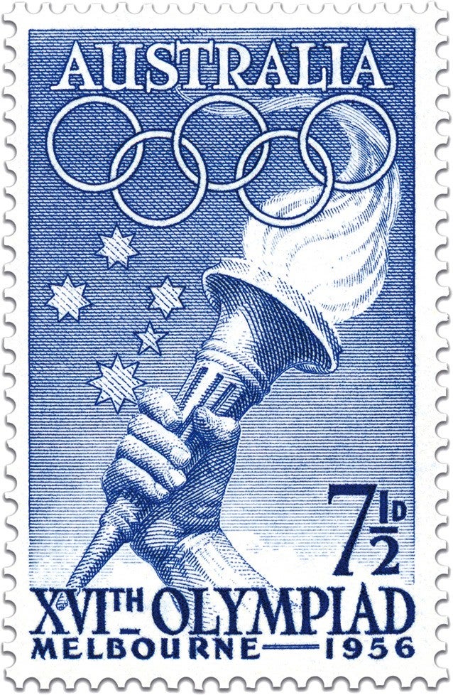 1956 Melbourne Olympics stamp 1956 Melbourne Olympics stamp