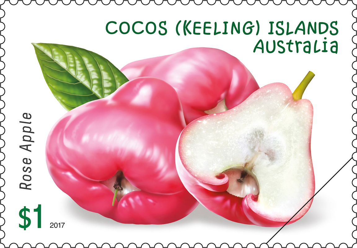 Garden Fruits of Cocos Rose Apple stamp