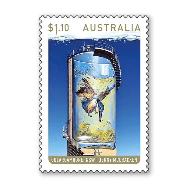 $1.10 Gulargambone, NSW stamp