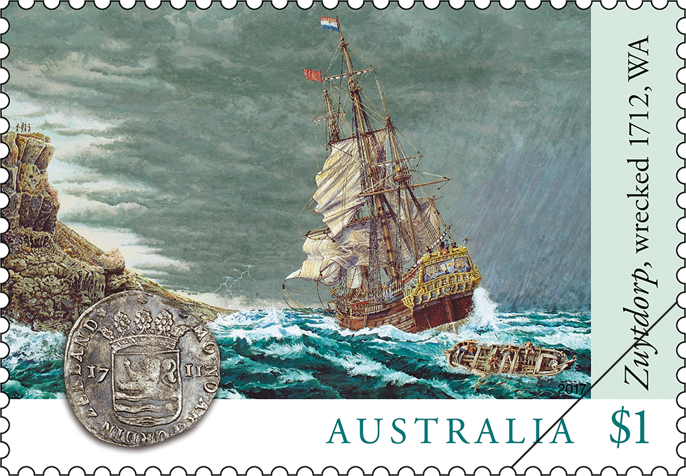 Shipwrecks Zuytdorp stamp $1.10 The Tweets