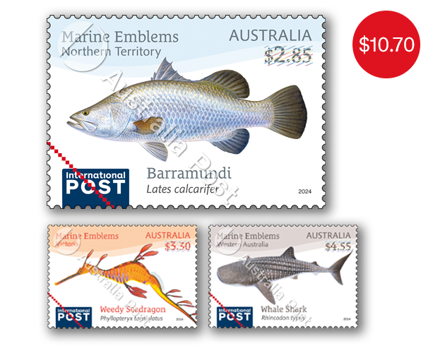Set of Marine Emblems International Gummed Stamps