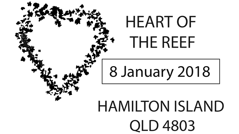 8 January 2018 Hamilton Island QLD 4803 postmark