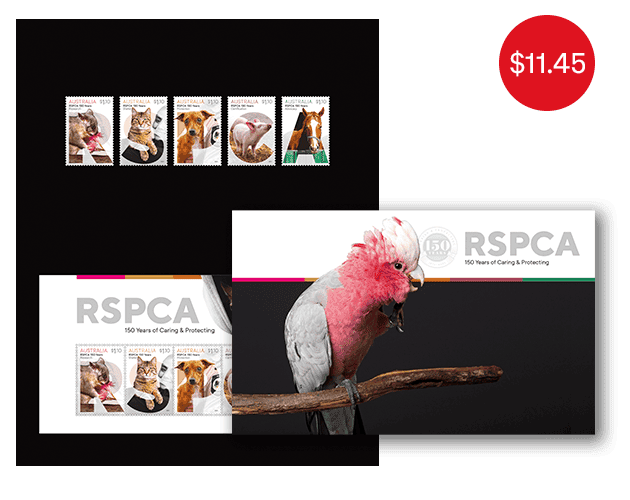 Stamp Pack - RSPCA: 150 Years