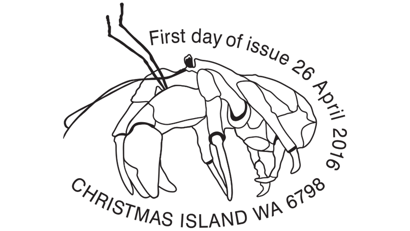 Christmas Island: Robber Crabs postmark Christmas Island: Robber Crabs