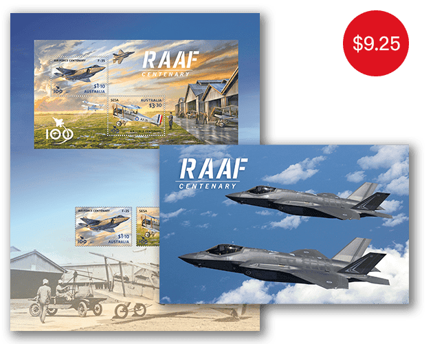 RAAF Centenary Stamp Pack