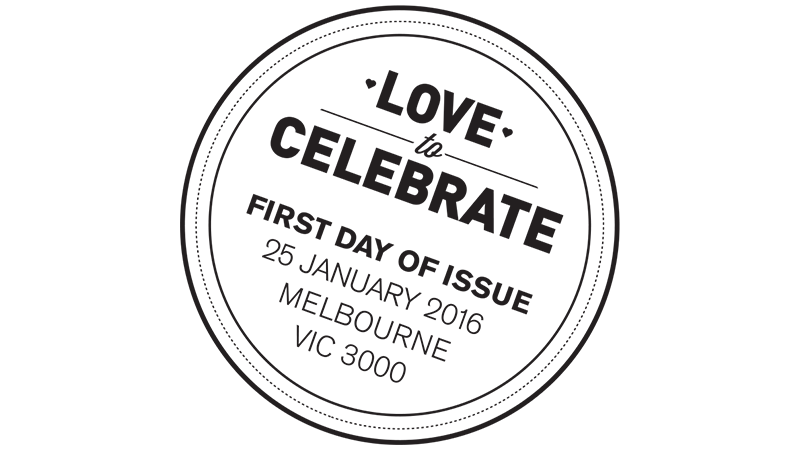Love to Celebrate postmark Love to Celebrate