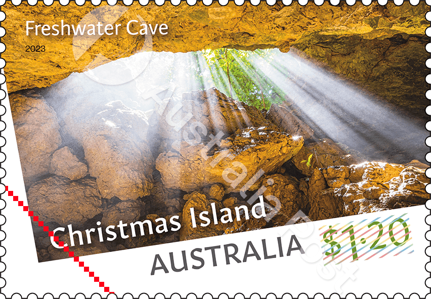2023_CI_Caves_Stamp_01_400 $1.20 Freshwater Cave