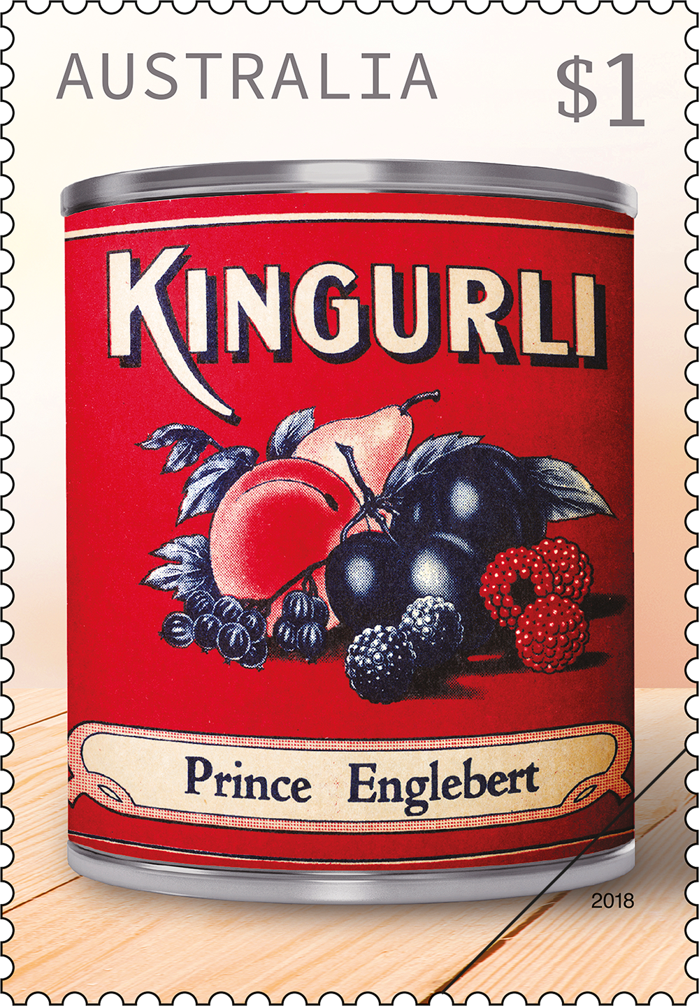 Vintage Jam Labels Kingurli stamp Kingurli