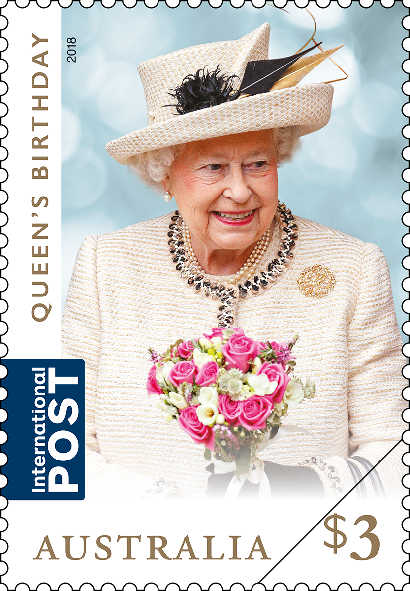 Queen's Birthday 2018 $3 international stamp