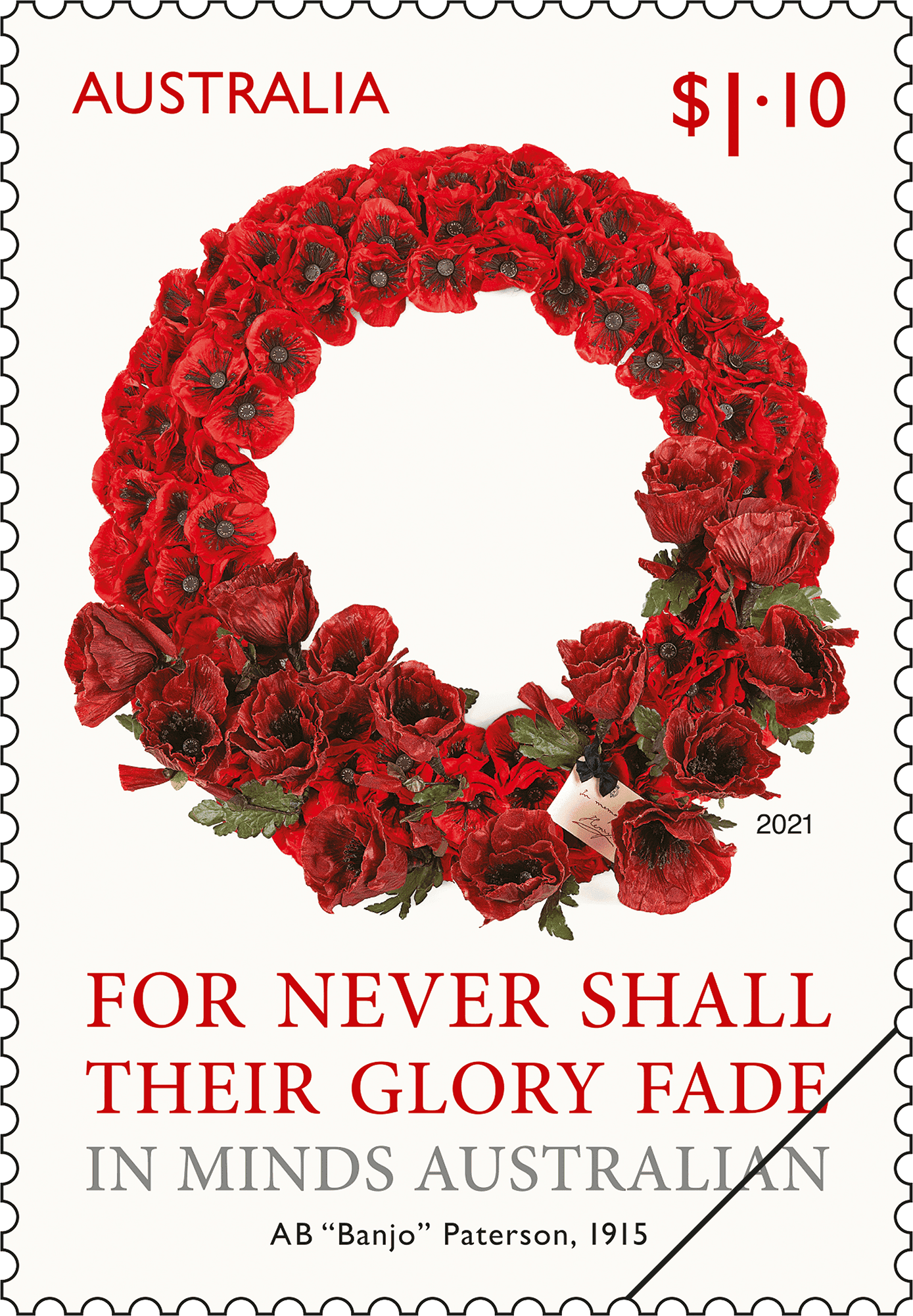 ANZAC_Poppy-wreath_stamp_400 Lest We Forget