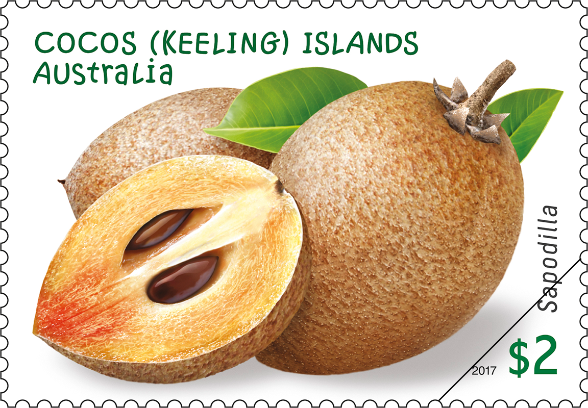 Garden Fruits of Cocos Sapodilla stamp $2 Sapodilla