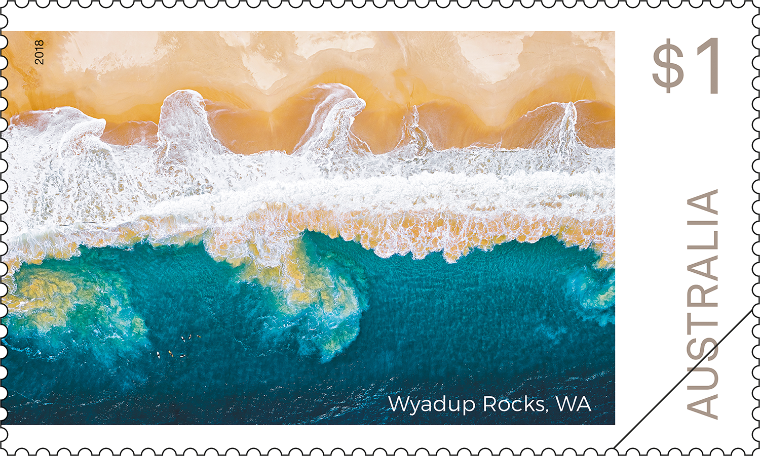 Art in Nature, Wyadup Rocks, WA stamp Art in Nature