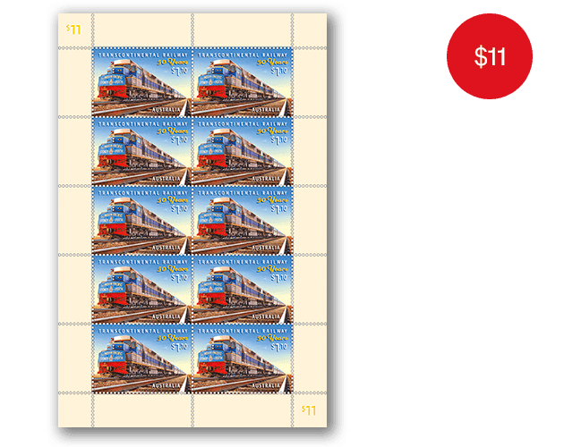 Transcontinental Railway – 50 Years sheetlet