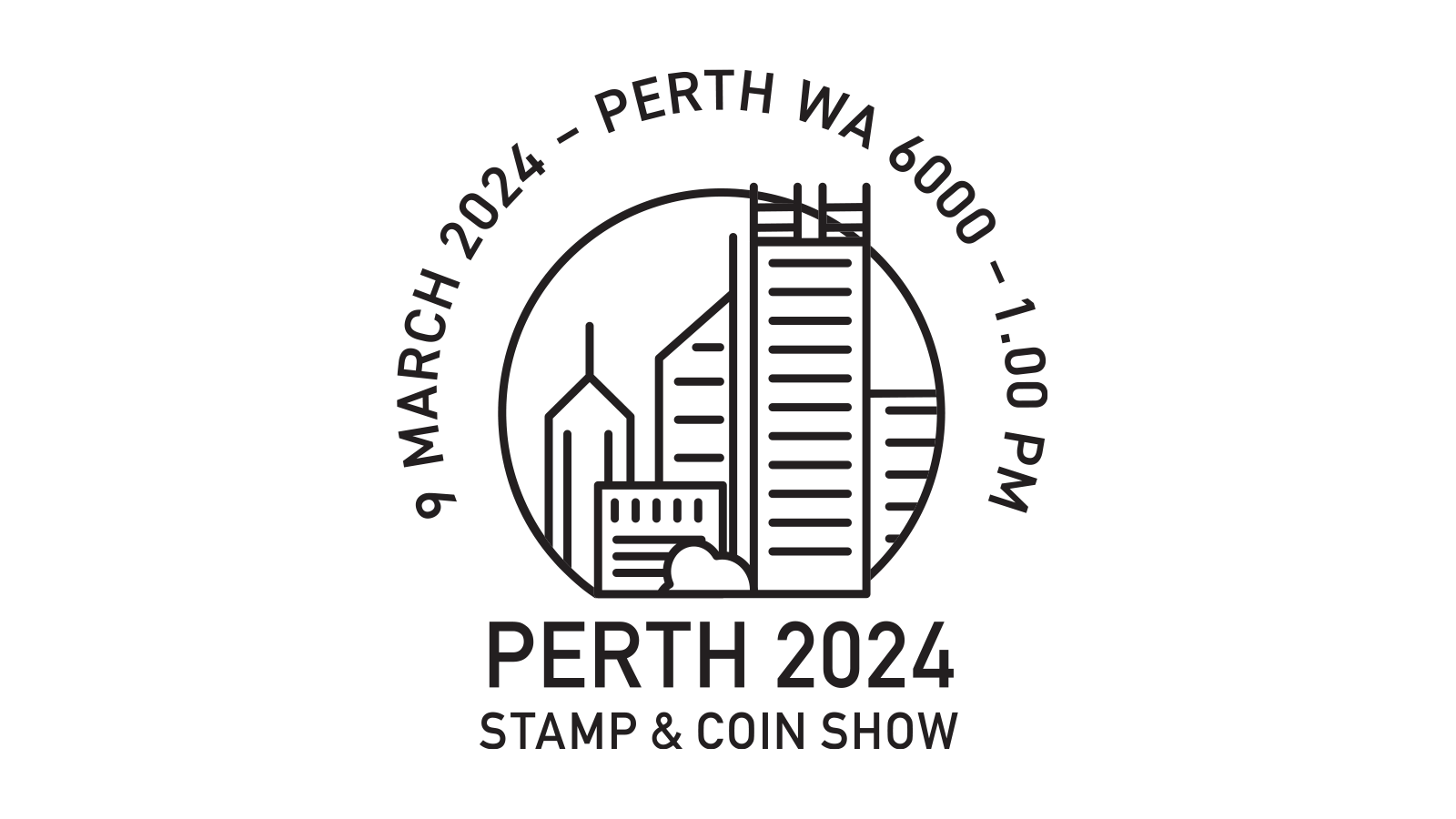Perth Stamp show day 2 postmark