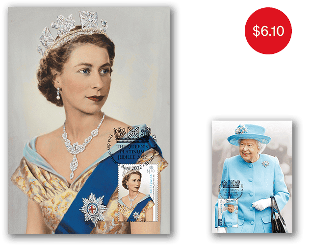 Set of The Queen's Platinum Jubilee 2022 Maxicards
