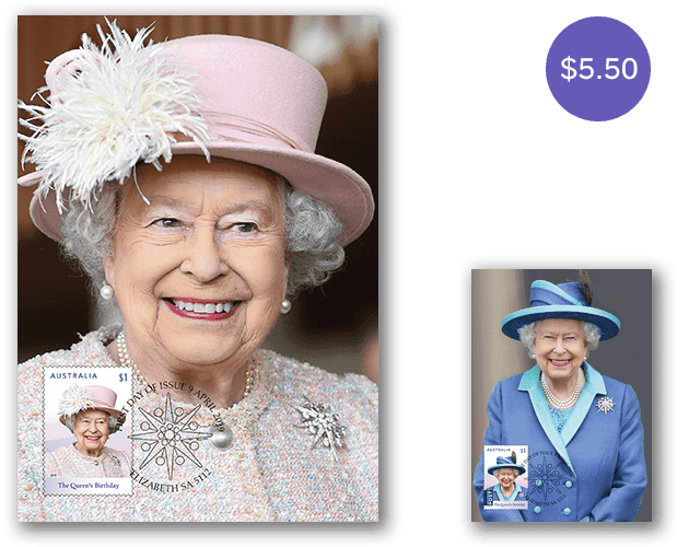 The Queen's Birthday 2019 maxicard set
