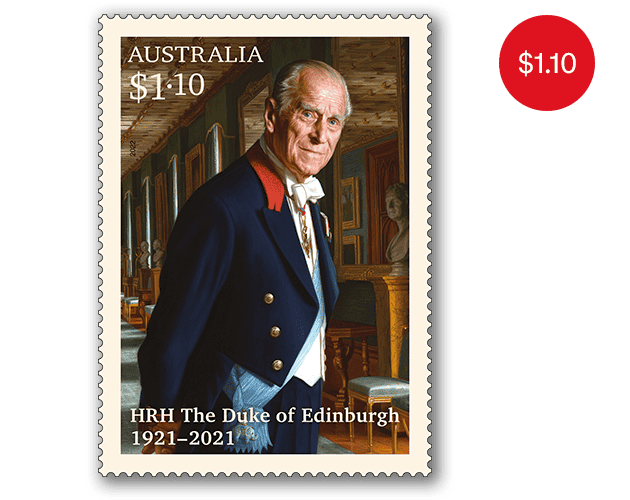 Single In Memoriam: HRH Prince Philip Gummed Stamp