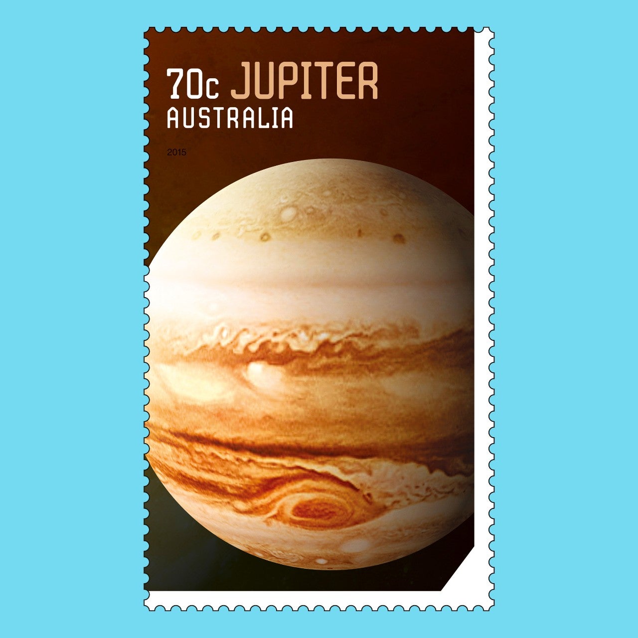Our Solar System 2015 Jupiter stamp