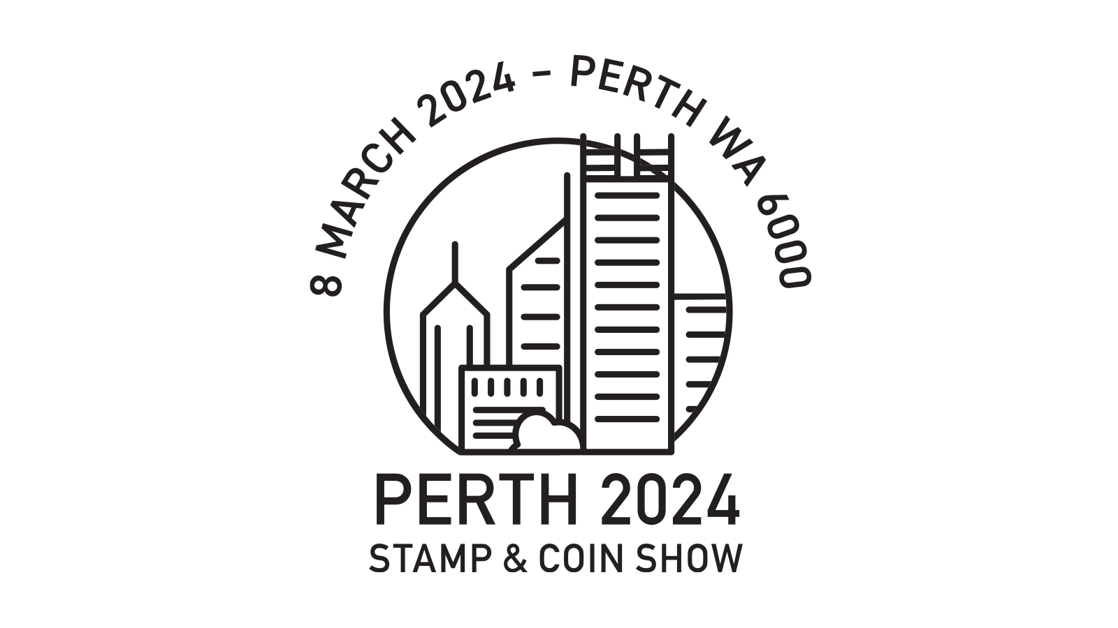 Perth stamp show day 3 postmark