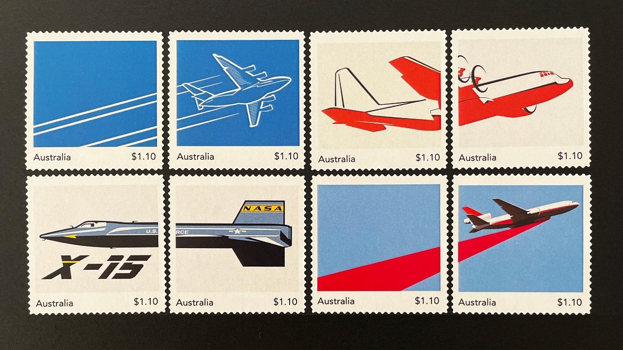 Some of the MyStamps created by James using the Australia Post MyStamps service. Some of the MyStamps created by James