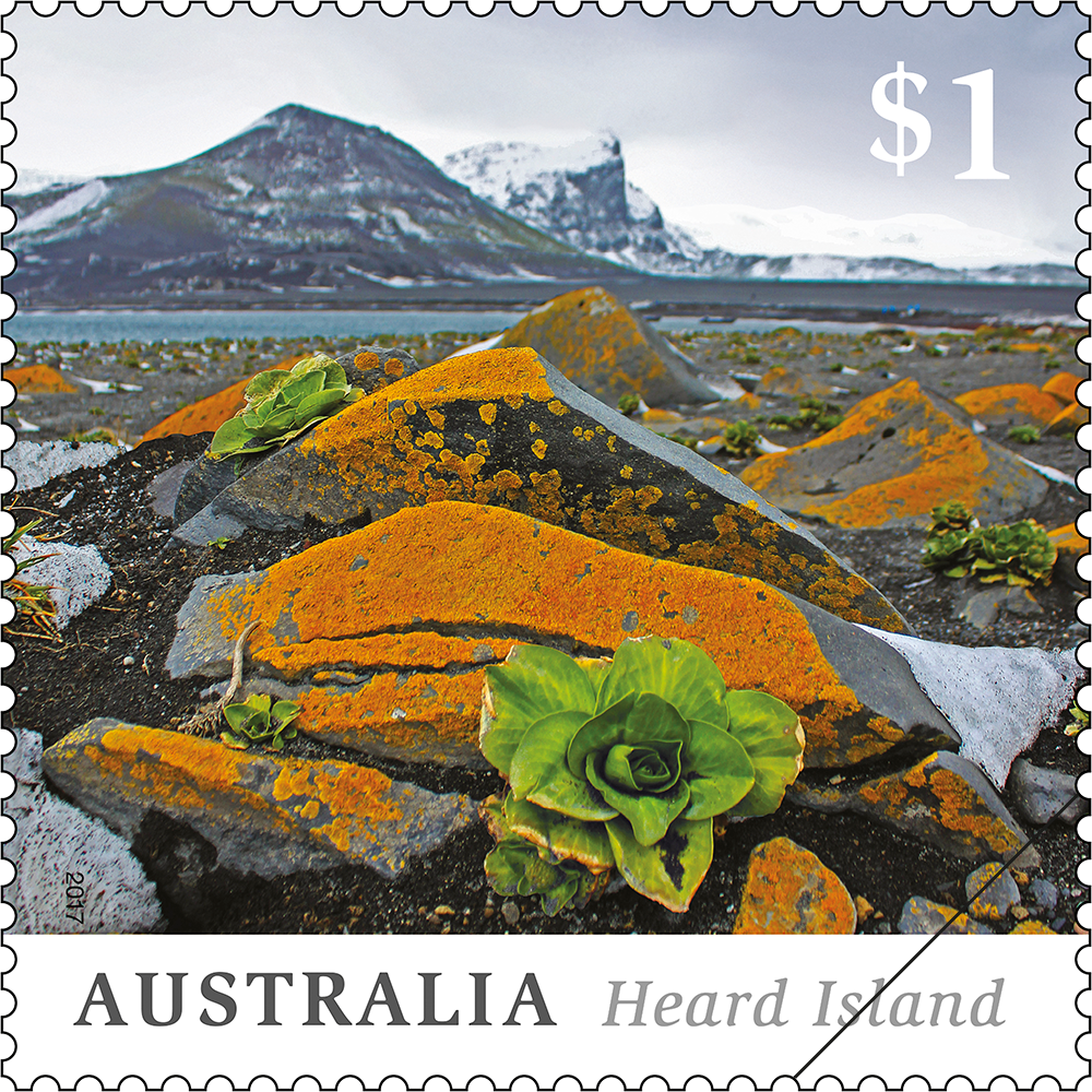 Heard Island $1 lichen stamp
