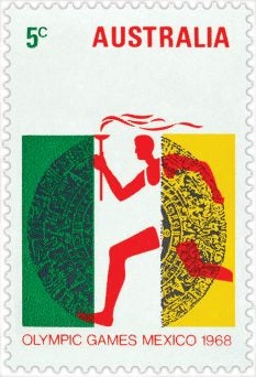 1968 Olympic Games Mexico 5c stamp 1968 Olympic Games Mexico 5c stamp