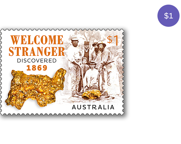 Welcome Stranger stamp Welcome Stranger stamp