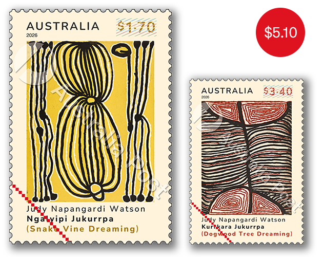Stamps RRP: $5.10
