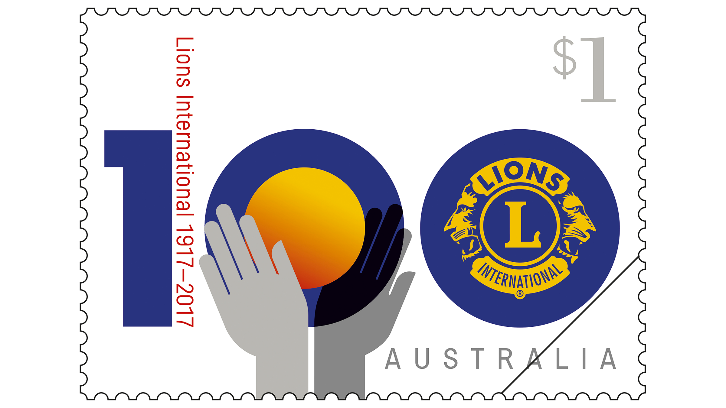Centenary of Lions Clubs International stamp Centenary of Lions Clubs International