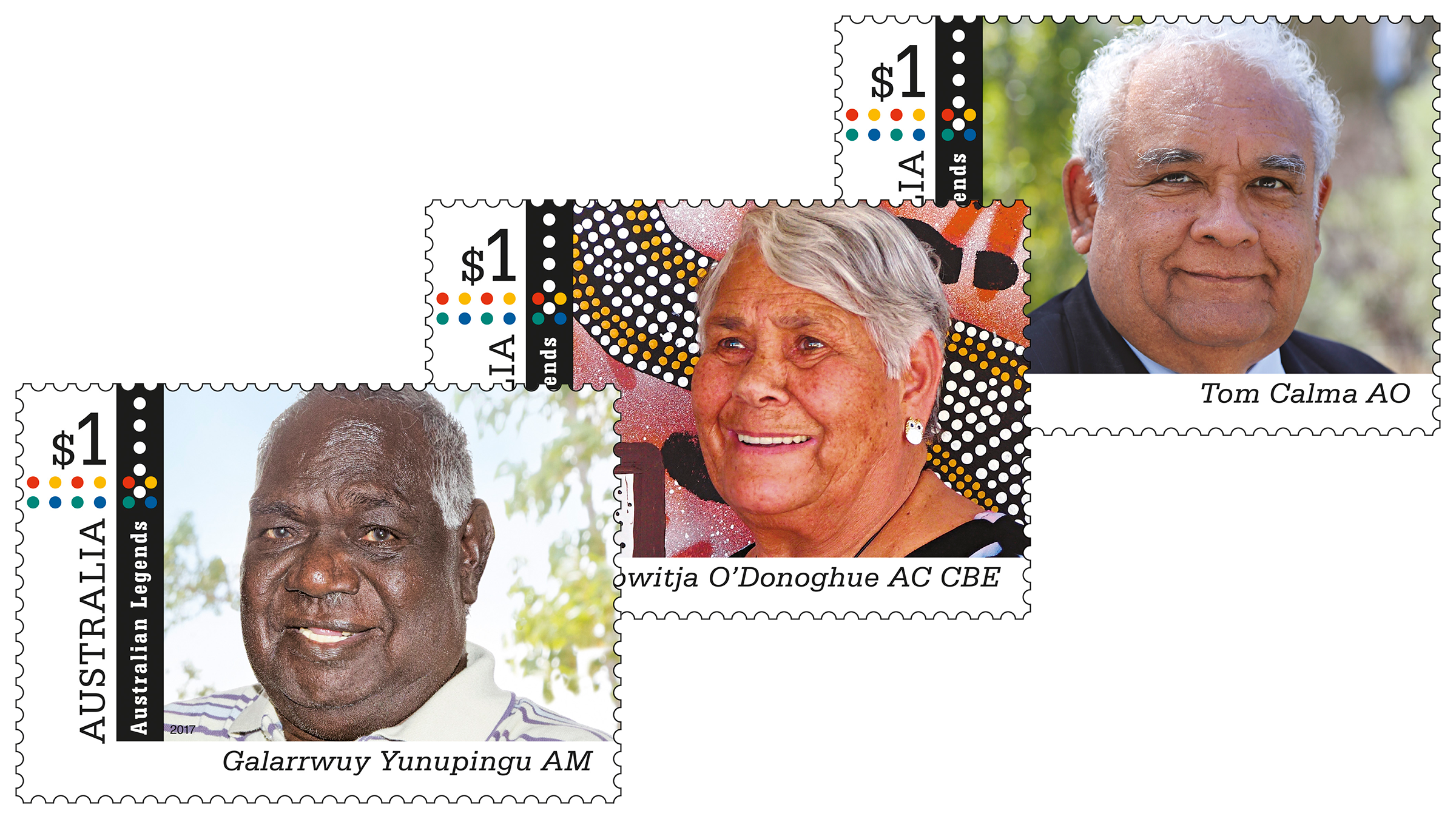 Australian Legends 2017 set of stamps