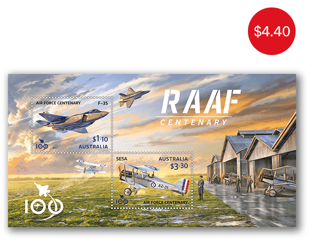 RAAF Centenary Minisheet