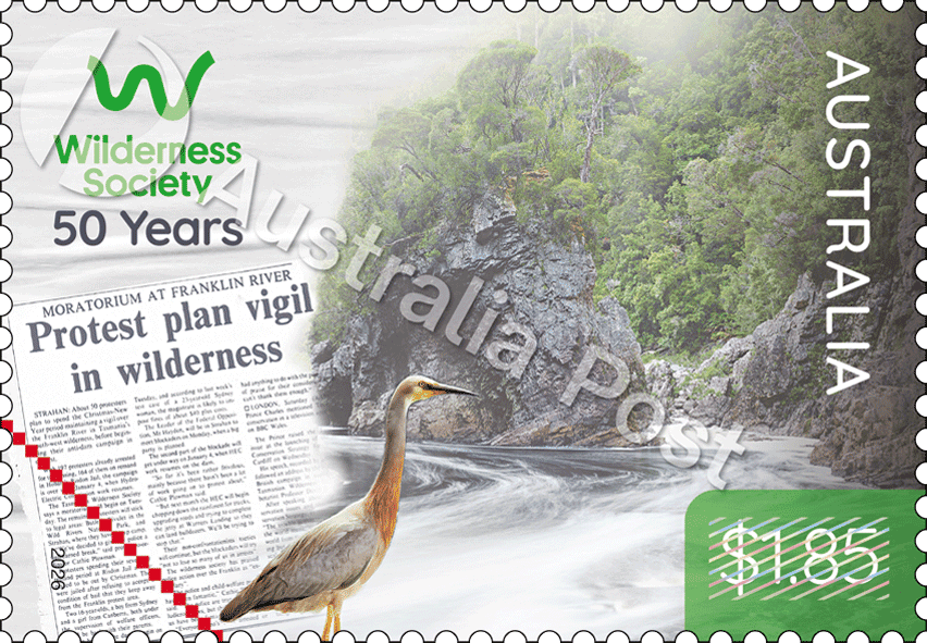 $1.85 Rock Island Bend, Franklin River, Tasmania stamp