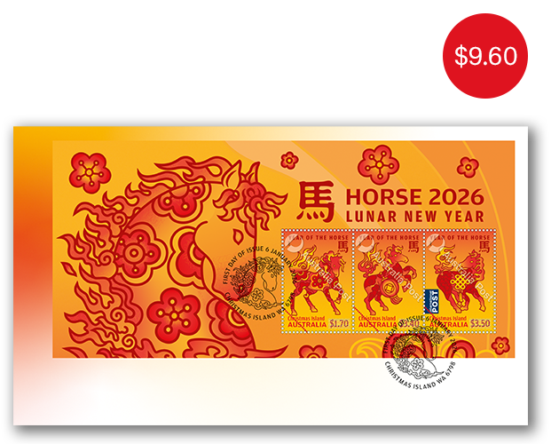 First day cover RRP: $9.60