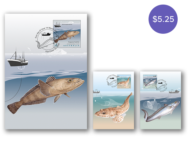 Sustainable Fish set of maxicards Set of Sustainable Fish maxicards
