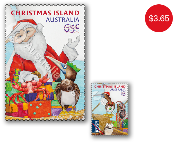 Set of Christmas Island Gummed Stamps