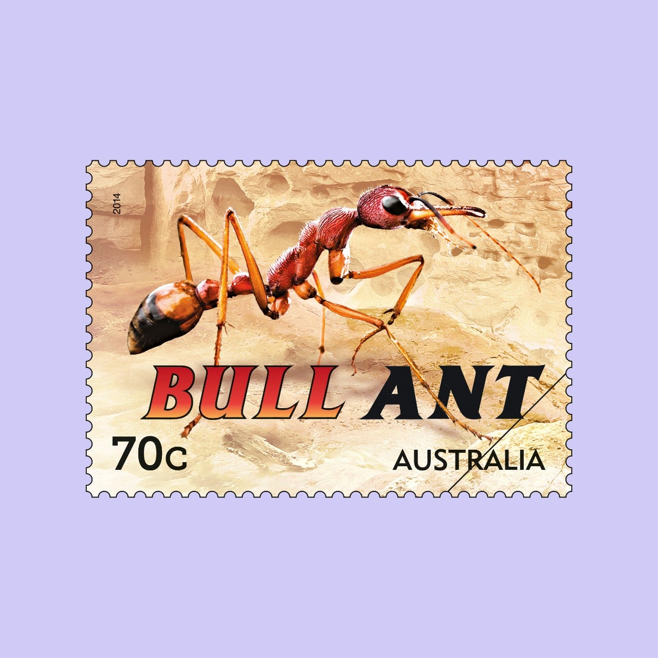 Things That Sting 2014 Bull Ant 70c stamp