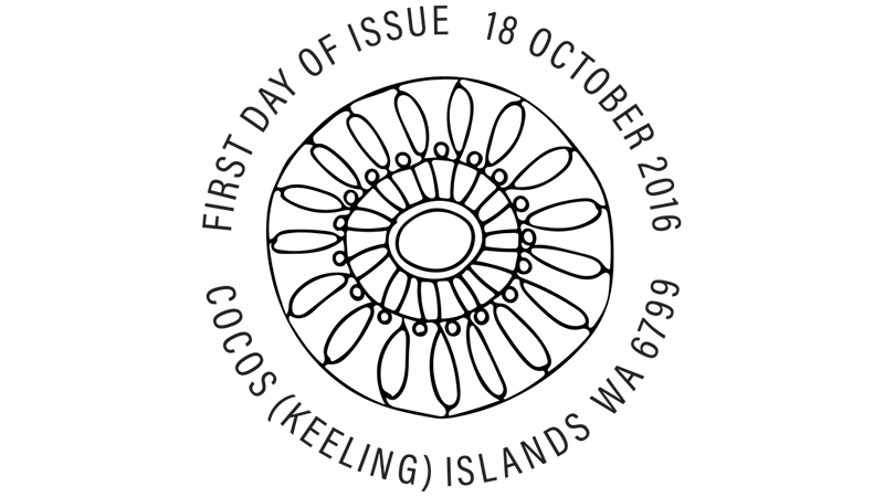Art of Cocos (Keeling) Islands postmark Art of Cocos (Keeling) Islands