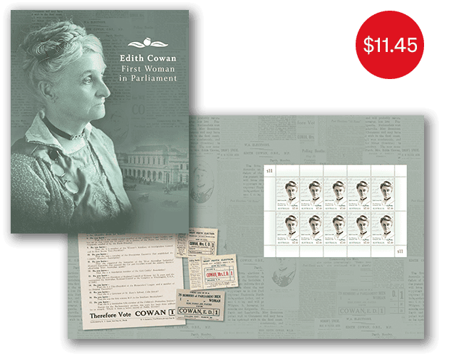 Edith Cowan: First Woman in Parliament Sheetlet Pack