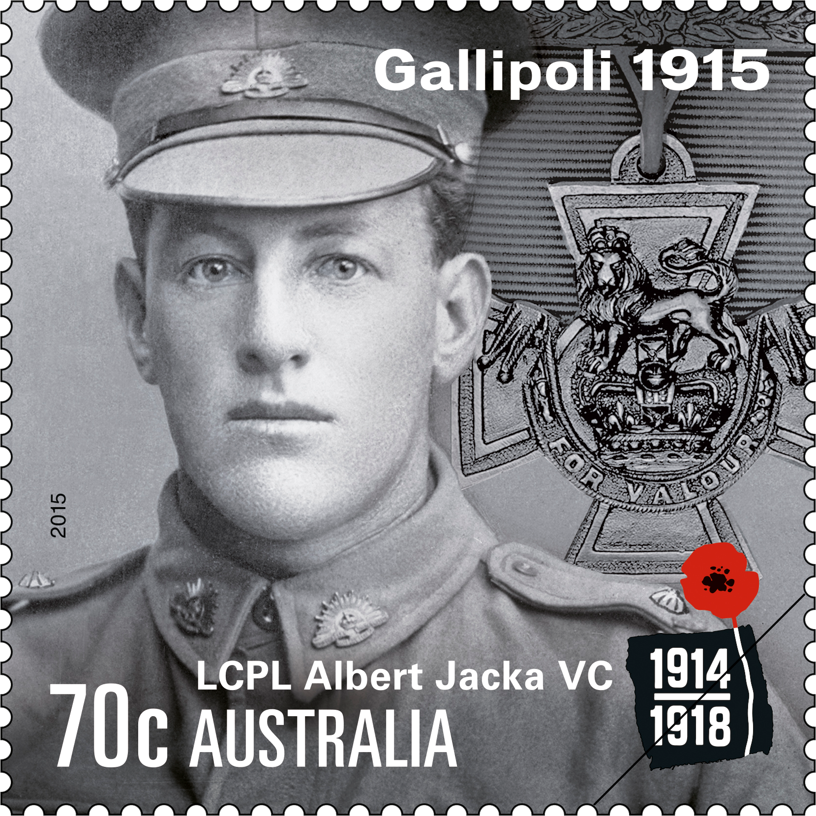 Gallipolli_Simpson_Gum_4_400 70c  LCPL Albert Jacka VC