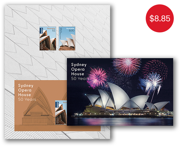 Sydney Opera House: 50 Years Stamp Pack