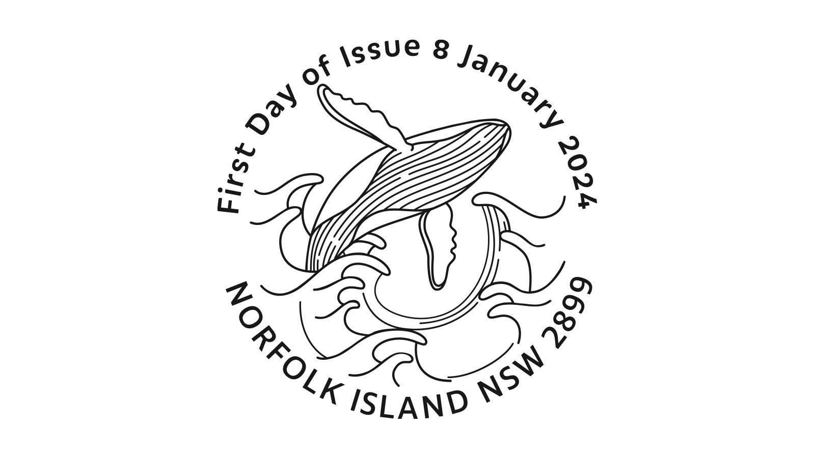 Norfolk Island Humpback Whale postmark