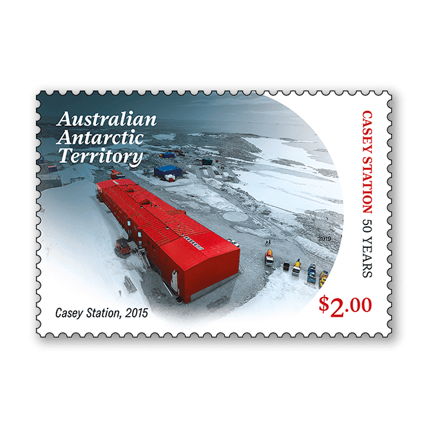 AAT Casey Research Station: 50 Years stamp Casey Station, 2015