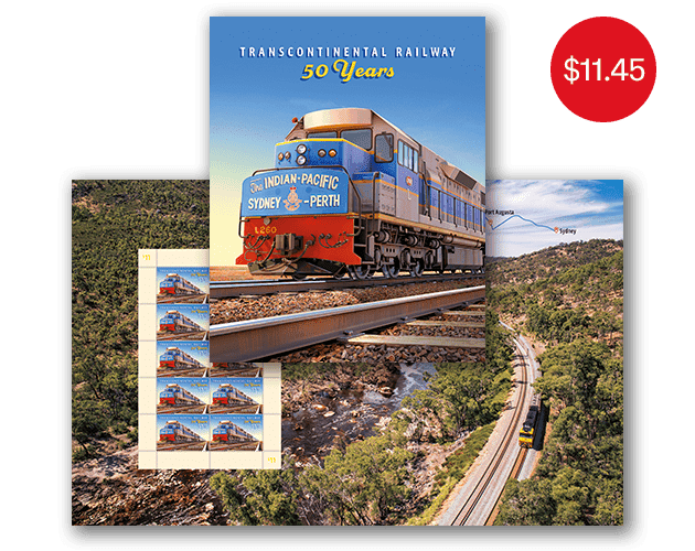 Transcontinental Railway – 50 Years sheetlet pack